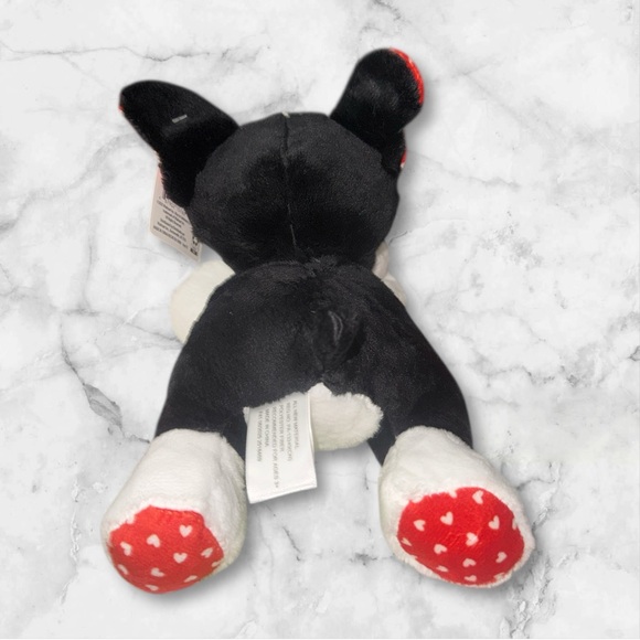 Cute Black and White Bull Dog Plush NWT - Picture 3 of 4